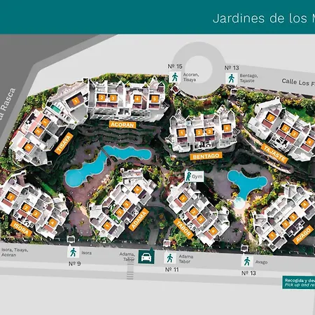 Vakantiehuis Jardines - Bentago 0,2 Nature Reserve View 1b Palm-mar